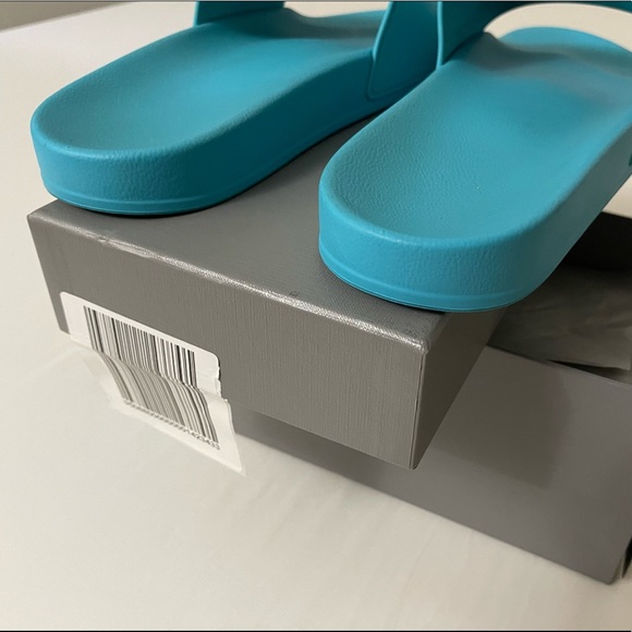 BALENCIAGA MEN POOL SLIDE TURQUOISE 46EU/13US - Picture 8 of 16